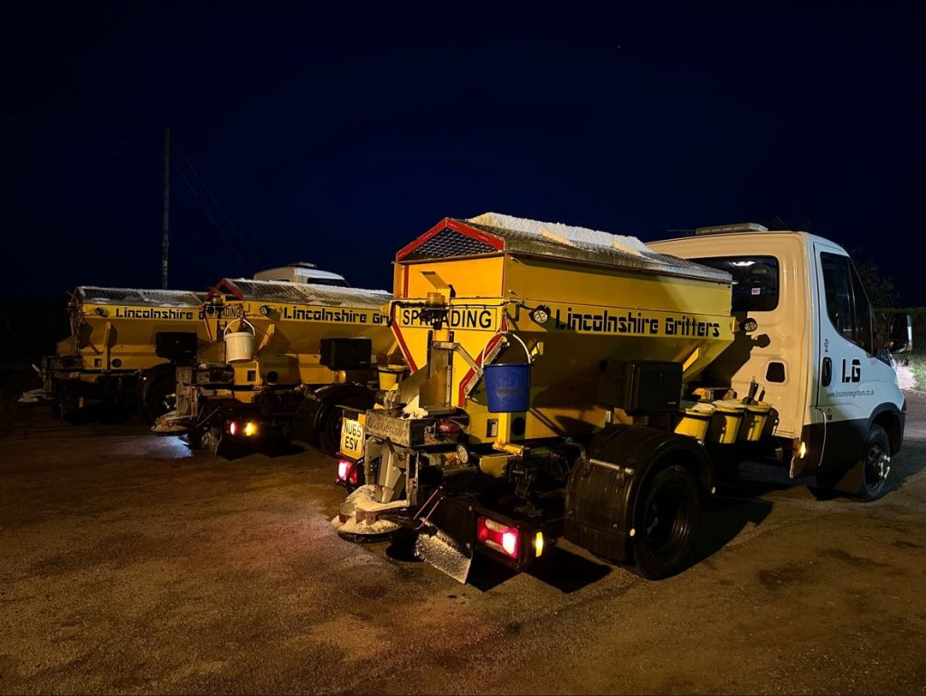 Row Of Lincolnshire Gritters